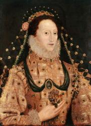 Portrait of Elizabeth I (1533-1603) c.1575-80 (oil on panel) | Obraz na stenu