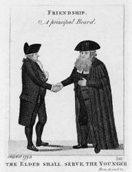 Friendship - A Principal Beard 1793 (engraving) | Obraz na stenu