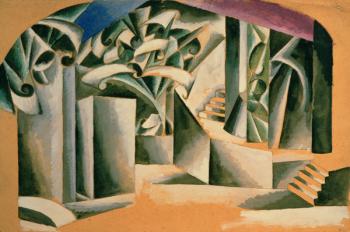 Stage design for William Shakespeare's play 'Romeo and Juliet', 1920 (gouache on cardboard) | Obraz na stenu