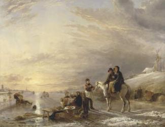 Frost Scene, 1827 (oil on canvas) | Obraz na stenu