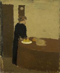 Woman in Black, c.1891 (oil on cardboard) | Obraz na stenu