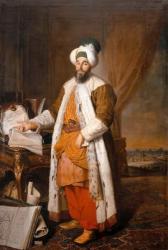 Portrait of Mehemet Said Pacha, Bey of Rumelia, Ambassador of the Ottoman Sultan Mahmoud I at Versailles, 1742 (oil on canvas) | Obraz na stenu