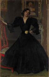 Señora de Sorolla in Black, 1906 (oil on canvas) | Obraz na stenu