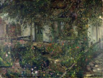 Flower garden in bloom, 1904 | Obraz na stenu