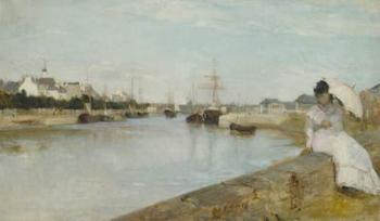 The Harbour at Lorient, 1869 (oil on canvas) | Obraz na stenu
