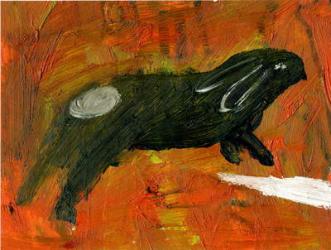 Rabbit, 2005, (oil on paper) | Obraz na stenu