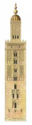 Islamic Minaret. Sevilla Cathedral, Spain. Reconstruction | Obraz na stenu