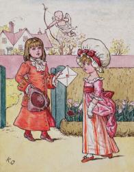 Illustration for 'St. Valentines Day' 1914 (w/c on paper) | Obraz na stenu