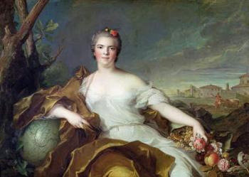 Louise-Elisabeth de France, as the element of Earth. 1750-1 (oil on canvas) | Obraz na stenu