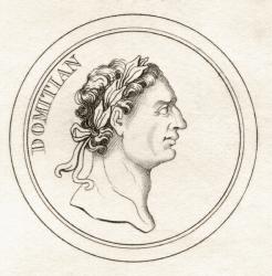 Emperor Domitian, from 'Crabb's Historical Dictionary', published 1825 (litho) | Obraz na stenu