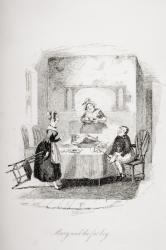 Mary and the fat boy, illustration from `The Pickwick Papers' by Charles Dickens (1812-70) published 1837 (litho) | Obraz na stenu