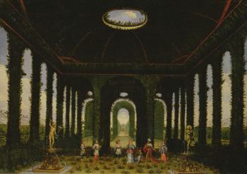 Act III, scenes XI and XIII: garden in the form of a pavillion (oil on canvas) | Obraz na stenu