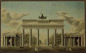 Brandenburg Gate, 1812 (w/c on paper) | Obraz na stenu