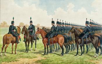 Royal East Kent Yeomanry, 1865 (w/c on paper) | Obraz na stenu