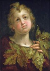Boy with a bunch of grapes, 1600-5 | Obraz na stenu