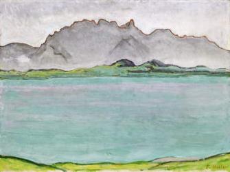 The Stockhorn Mountains and Lake Thun, 1911 (oil on canvas) | Obraz na stenu