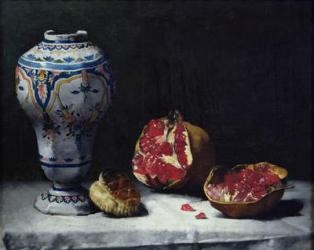 Still Life with a Pomegranate (oil on canvas) | Obraz na stenu