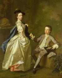 The Hon. Rachel Hamilton and her brother, the Hon. Charles Hamilton, 1740 | Obraz na stenu