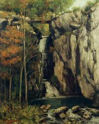 The Chasm at Conches, 1864 (oil on canvas) | Obraz na stenu