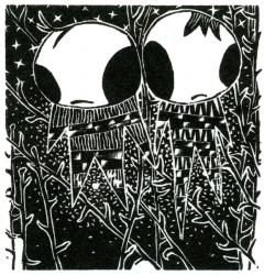 Stargazing Dreamstealers, 2013 (wood engraving on paper) | Obraz na stenu