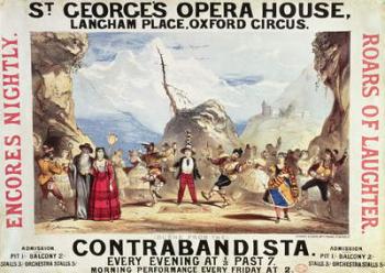 Poster advertising St.George's Opera House | Obraz na stenu