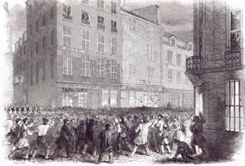 Bread Riot, in the Rue du Faubourg St. Antoine, at Paris, from 'The Illustrated London News', 10th October 1846 (engraving) | Obraz na stenu