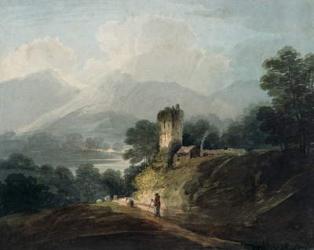 Ross Castle, Killarney, County Kerry (w/c on paper) | Obraz na stenu