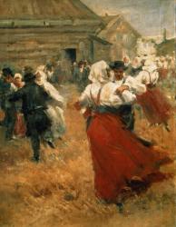 Country Festival, 1890s (oil on canvas) | Obraz na stenu