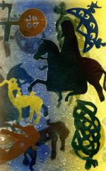 Pictish Horsemen (monotype) | Obraz na stenu