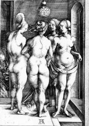 The Four Witches, 1497 (engraving) | Obraz na stenu