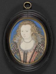 Portrait of a Lady, c.1605-10 (gouache an vellum laid onto card) | Obraz na stenu