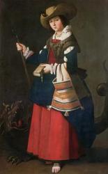 Saint Margaret of Antioch, 1630-34 (oil on canvas) | Obraz na stenu