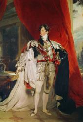 The Prince Regent, later George IV (1762-1830) in his Garter Robes, 1816 (oil on canvas) (see 151574 & 61203 for detail) | Obraz na stenu