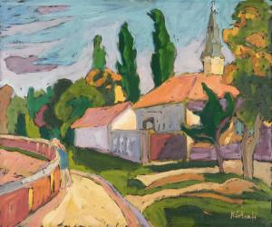 Village Mood, 2008 (oil on board) | Obraz na stenu