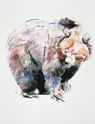 Bear (charcoal & conte on paper) | Obraz na stenu