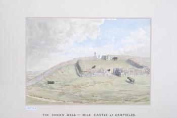 The Roman Wall - Mile Castle at Cawfields, 1880-89 (w/c on paper) | Obraz na stenu