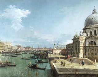 The Entrance to the Grand Canal and the church of Santa Maria della Salute, Venice (oil on canvas) | Obraz na stenu
