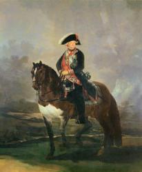 Equestrian portrait of King Carlos IV, 1800-1801 (oil on canvas) | Obraz na stenu