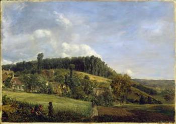Forest Glade near a Village, 1833 (oil on board) | Obraz na stenu
