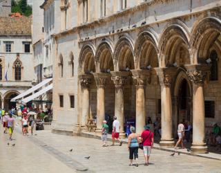 Pred Dvorom street in the old city, Dubrovnik, Croatia (photo) | Obraz na stenu