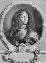 Portrait of Jan Andrzej Morsztyn (1620-93) (engraving) | Obraz na stenu