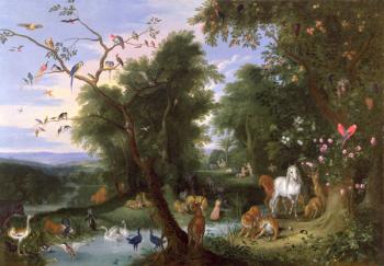 The Garden of Eden, 1659 (oil on canvas) | Obraz na stenu