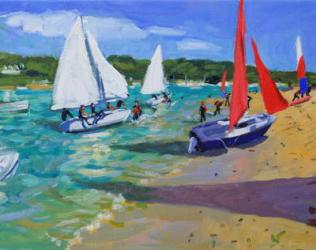 Sailing Boats ,Salcombe,(oil on canvas) | Obraz na stenu