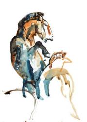 Spirit (Przewalski), 2013 (sennelier ink, gouache and watercolour) | Obraz na stenu