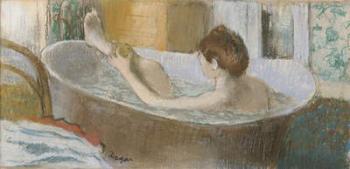 Woman in her Bath, Sponging her Leg, c.1883 (pastel on paper) | Obraz na stenu