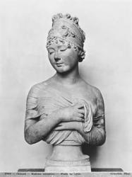 Juliette Recamier (1777-1849) c.1805-06 (marble) (see also 242735) (b/w photo) | Obraz na stenu