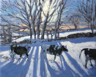 Friesian Cows, 2009 (oil on canvas) | Obraz na stenu