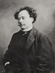 Alexandre Dumas Fils (1824-95) (b&w photo) | Obraz na stenu