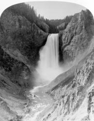 Great Falls of the Yellowstone, 360 feet, c.1883 (b/w photo) | Obraz na stenu