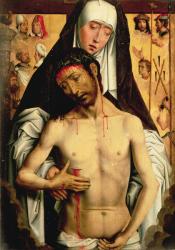 The Man of Sorrows in the Arms of the Virgin (oil on panel) | Obraz na stenu